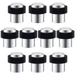 Door Stopper Stainless Steel Cylindrical Floor Door Stop 1.8" Pack of 10