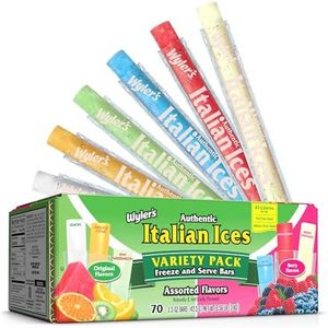 Wyler's Italian Ices, Assorted Flavors, Variety Pack, 1.5 ounce Icee FunPOP (70 Count, Total of 105 Oz)