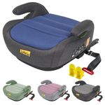 Jovikids I-Size Booster Seat for Car with ISOFIX, 125-150cm (Group 2/3, 3-12 Years), Portable Booster Seat for Kids, Comfortable, Compact, Convenient for Everyday Use, Great for Travel, ECE R129, Blue