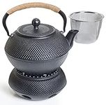 Oztara Cast Iron Teapot Set, 40 oz/