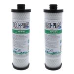 Neo-Pure NP-KW1 WaterPur KW1 Compatible 10" Carbon Block Filter for RCS/FR1 Housing | Chlorine, Sediment, VOC Reduction | RV, Boat, Camper Water Filtration - 2 PK