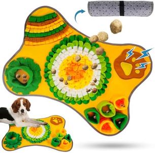 POWZOO Alfombra Olfativa Perros,Alfombra Olfato Perro,Estera de Alimentación Lenta Portátil para Entrenamiento de Forrajeo,Juego Inteligencia Perros Juguete Interactivo Snuffle Mat para Perros