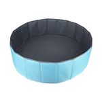 NO. 32 Kids Play Ball Pool Baby Round Ball Pit Comfortable Ocean Ball Pool Outdoor Indoor Nursery Baby Playpen, for Toddler Boys Girls (Blue, 80CM)