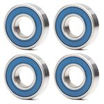 6900 VRS MAX Cartridge Bearings, Size 10x22x6mm Chrome Steel Blue Sealed with Grease, 6900LLU Cart Full Balls Bearing for Bike Hub Pivot, (Pick of 4Pcs)