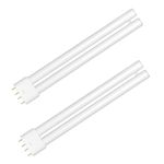 18W Bug Zapper Replacement Bulb for Insect Attracting Lamp, (2-Pack) PL 18W BL UV Fly Trap Light Bulb Compatible with Indoor Outdoor Mosquito Zapper