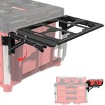 Upgrade Folding Packout Mount Compatible with Milwaukee Packout Toolbox,Side Storage for Your Packout System