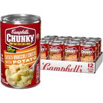 Campbell's Chunky Chicken Broccoli Cheese with Potato Soup, 18.8 Ounce (Pack of 12)