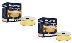 Halonix 10 Meter Yellow Rope Light | 120 Led/Meter | Wattage-11W | IP65 Certified, BIS Approved | Indoor and Outdoor use | Direct Plug-in | Pack of 2 | Diwali Lights for Decoration for Home