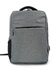 Awestuffs Anti Theft, Water Resistant Compact Smart Backpack with USB Charging Point - Fashion Bag for 15.6 inch Laptop, 30 Ltrs (Grey)