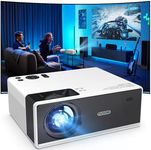 FUDONI Projector with 5G WiFi and Bluetooth, 2023 Upgraded Portable Movie Outdoor 1080P Full HD 400 ANSI Lumen Projector 4K Supported, Home Theater Media Video Projector for Phone/PC/USB/TV Stick/PS5