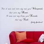 Pop Decors WL-0145-Va It Was Not My Lips You Kissed-Judy Garland Inspirational Quote Decals Wall Stickers