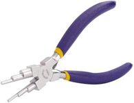 BENECREAT 6 in 1 Bail Making Pliers 6Inch Carbon Steel Wire Forming Bail Making Shaping Jump Ring Pliers for Jewelry Crafts Making, 3mm to 10mm