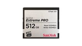 SanDisk 512GB Extreme PRO CFast 2.0 Memory Card - Silver