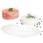 GOURMEO® Burger Paper/Sheet Baking Paper for Burger Press Diameter 13 cm Pack of 500 - Non-Stick Baking Paper/Separating Paper for Perfect Hamburgers, Cheeseburgers - for Barbecuing