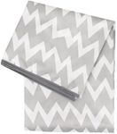 Bumkins Baby Splat Mat for Under High Chair, Babies Toddlers Eating Mess Mat, Waterproof Reusable Cloth for Arts and Crafts, Playtime Mat for Kids, Floors or Tables, Fabric 42inx42in, Gray Chevron