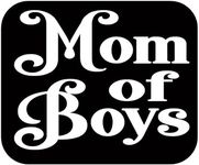 Mom of Boys TP015 vinyl 6" Decal Sticker pregnant baby on board mom motherhood