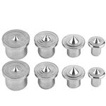 Dowel Centre Point Set, 8PCS A3 Steel 6mm 8mm 10mm 13mm Dowel Pin Woodworking Alignment Tool Center Dowel Pin Markers for Woodworking for Hard Wood Soft Wood