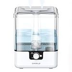 CHIVALZ Humidifiers for Bedroom, 6L Cool Mist Humidifiers for Baby Nursery, 26dB Quiet, 50H Runtime, Top Fill Humidifier for Large Room, Home, Plants, Nightlight, Oil Diffuser 1 Pack