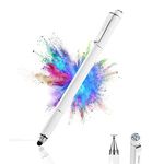 Yacig Stylus for Touch Screens, Bling Bling Art Stylus Pen, Disc & Fiber & Rubber Tip & Ballpoint Pen 4 in 1 Precision Touch Screen Pen, Universal Stylus for Capacitive Touchscreen Devices