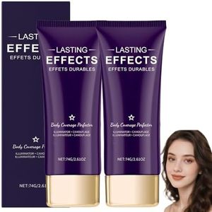 Body Coverage Perfector, Waterproof Sweatproof Body Concealer, Tattoo Cover Up Makeup, Full Coverage Leg Makeup, Leg Product To Cover Veins, Long-Lasting Lightweight Body Foundation (2PCS)