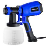 Paint Sprayer Electric Spray Gun: 700W Spray Paint Gun with 1200ml Container, 4 Nozzles & 3 Patterns, Adjustable Air Flow, Easy Cleaning for House Painting, Furniture, Fence, Walls, Door (Blue)