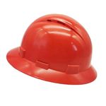 Zeluga 15-439 High Density Polyethylene Full Brim, Hard Shell, Non-Water Transfer Printing and Vented Hat, Red