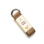 Sarveda Yoga Belt | Organic Cotton Strap for Stretching | Yoga Practitioners & Gym-goers | Beige