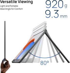 ARZOPA 17.3" Portable Monitor – FHD HDR IPS, USB-C/HDMI, Kickstand