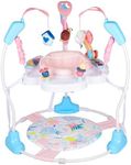 Furmubei Baby Activity Center, 3-in-1 Baby Jumper, Infant Activity Center with 360° Rotating Seat, Music, Lights, 3 Adjustable Heights, Infant Activity Jumper for 6+ Months JP2402