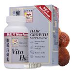 Vita Hair - Hair Growth Vitamins for Women & Men, Proven Herbal Supplement for Faster Hair Growth, Hair Loss & Thinning Hair - 90 Capsules