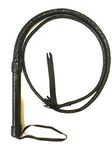 PETS TRIANGLE 4 Feet Leather Bull Whip Hunter for Hours Training Whip.