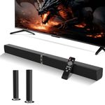 MZEIBO 80W Sound Bar for TV with Detachable Speakers - Bluetooth 5.0, Powerful Bass, Home Theater System - ARC/Optical/AUX, Compatible with Smart TV, PC, Laptop, Gaming Console