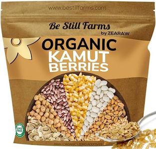 Be Still Farms Organic Kamut Wheat Berries Khorasan (4.8lb) - Ancient Whole Grain Bulk - Ideal for Flour, Pasta, Salads, Soups - High in Fiber & Protein | USA Grown | USDA Certified | Vegan | Non-GMO