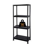 3/4/5 Tier - Plastic Shelving Unit | Garage Shelving Units | Storage Shelves | Shelving Units for Storage | Plastic Racking | Racking Shelving Unit Warehouse, Garage, Shed, and Workshop (4 Tier)