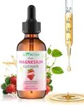 Magnesium Glycinate Liquid Drops- High Absorption Calm Magnesium with L-Theanine Ashwagandha Supports Muscle Energy Memory Sleep Mood Bone Health Vegan for Kids Adults Non-GMO (2 Fl Oz, Berry Flavor)