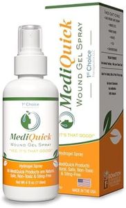 MediQuick Antiseptic Spray Gel | Skin & Wound Repair First Aid Spray for Acne Rash Burns Cuts Eczema Itch Bites & More with 12 Hour Action | Safe Wound Wash with No Sting | 4 Oz