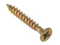 ForgeFix Multi-Purpose Single Thread Screws | 3.5 x 35mm | Zinc Yellow Passivated | Box 200