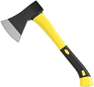 16" Lightweight Camping Axe (2.4lbs) — Forged Carbon Steel Hatchet for Splitting Kindling, Chopping Wood & Hammering Tent Stakes | Shock-Absorbing Fibercore Handle for Bushcraft, Hiking & Backyard Use