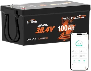 Litime 36V 100Ah OBM Bluetooth Low-Temp Protection LiFePO4 Battery Buit in 100A BMS, Deep Cycle Lithium Iron Phosphate Battery Perfect for Trolling Motors,Yacht, Marine, Boat, RV,Home,Fishing Finder