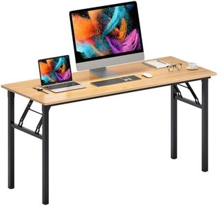 Need Home Office Desk - Large Computer Desk Sturdy Table Foldable Desk Gaming Computer Table No Assembly Required AC5BB 60 inch