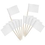 Mr. Pen- Blank Toothpick Flags, Whi