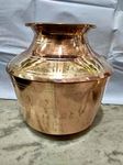 sps marketing kumbakonam Copper Thavalai (Weight-1.5kg,capacity-10-11l) | Copper Theertha Kudam | Copper Pot | Copper Vessels | Copper Pooja Kudam | Serving Drinking Water | Ayurveda Health Benefits