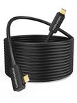 CableCreation [Upgraded Version USB C Fiber Optic Link VR Cable 16FT, USB C 3.2 Gen2 Cable USB C to C 10 Gbps High Speed Data Compatible with Quest 3/Quest 2 Virtual Reality Headsets and Gaming PC