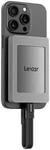 Lexar ES4 Portable SSD with Magnet 2TB External SSD USB 3.2 Gen 2 up to 1050MB/s Read and 1000MB/s Speed, Compatible with iPhone 15/16, PC and Mac