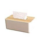 Tissue Box Holders, Tissue Box Cover Wooden Cover Napkin Holder Wooden Facial Tissue Box Tissue Dispenser for Home Office Car Tissue Cover