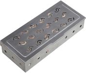 La Cuisine Smoker Box for Charcoal & Gas Grill Stainless Steel - BBQ Wood Chip Smoker Box, Enhance Grilling Flavors for BBQ, 9" L x 4" W x 2" H