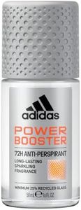 Adidas, Power Booster Deodorante Roll-on Anti-traspirante Uomo, 72 Ore di Protezione, Formula Vegana e Senza Alcol, 50ml