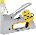 Rapid Heavy Duty Manual Staple Gun PRO R23 for No. 13 Staples, Upholstery Staple Gun with Ergonomic Handle, All-Steel Construction, and Easy Loading System, Made in Sweden (5001667)