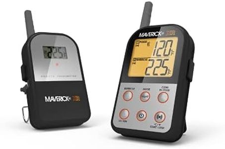 Maverick Remote Extended Range Thermometer with New Insta-SYNC Technology ââ‚¬â€œ Wireless BBQ Meat Thermometer for Remote Monitoring Up to 500 Ft ââ‚¬â€œ Receiver Transmitter & Food Probe for Grill Oven or S