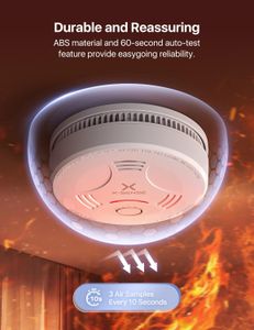 X-Sense Smoke Alarm – 10-Year Battery, Wireless Fire Detector